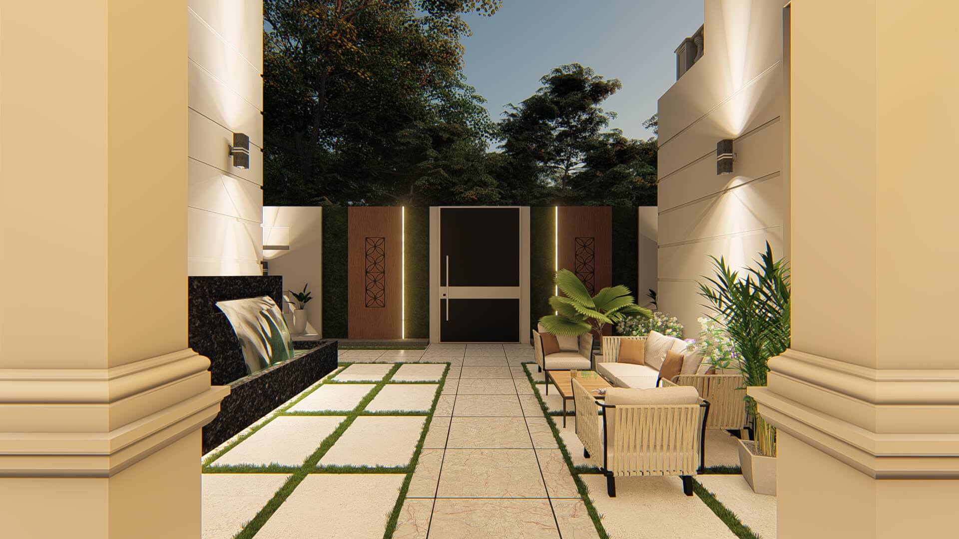 واجهات وتصميم داخلي ابو سلطان